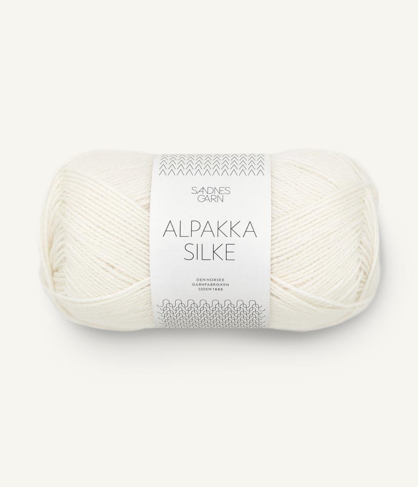 Alpakka Silke white