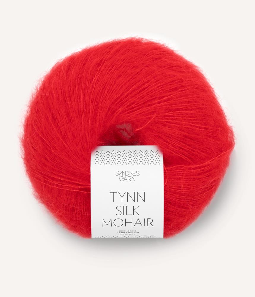 Tynn Silk Mohair fire red