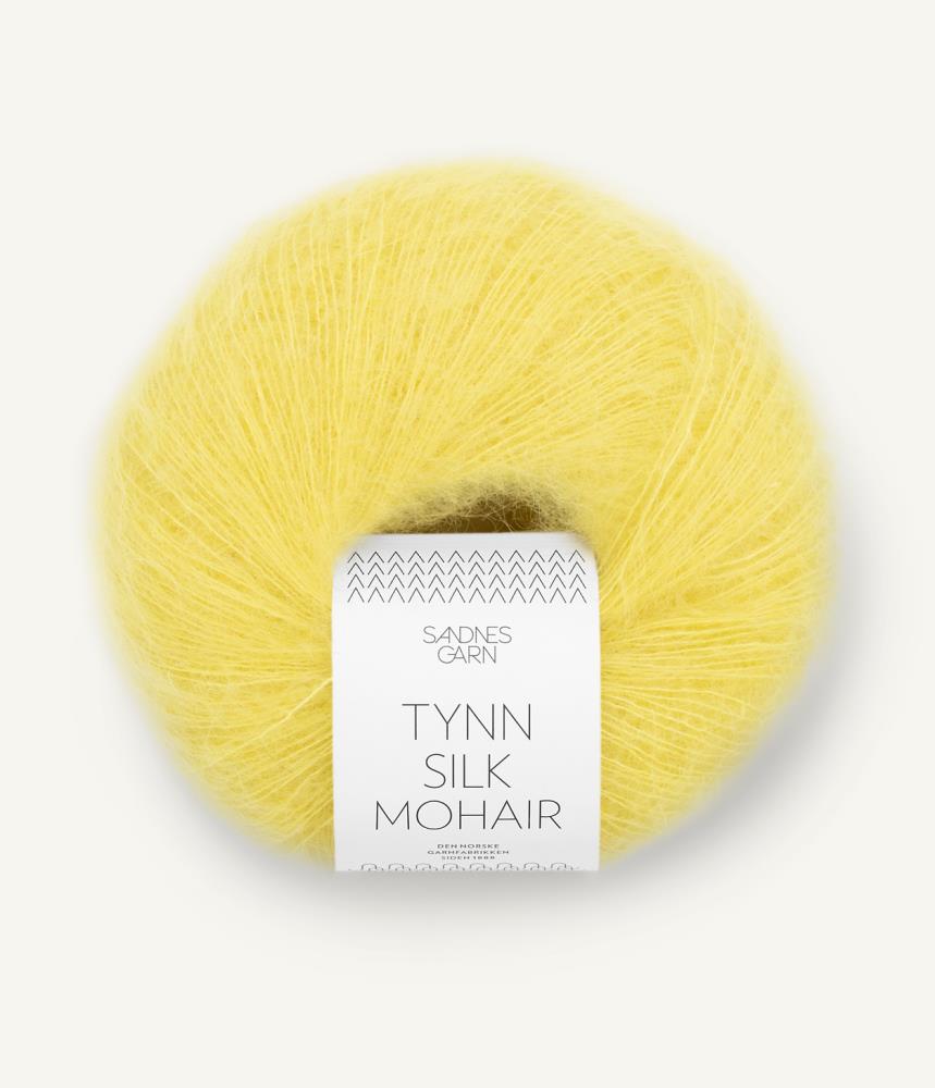 Tynn Silk Mohair lemon yellow
