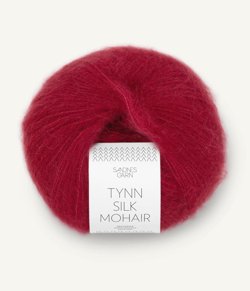 Tynn Silk Mohair dunkelrot