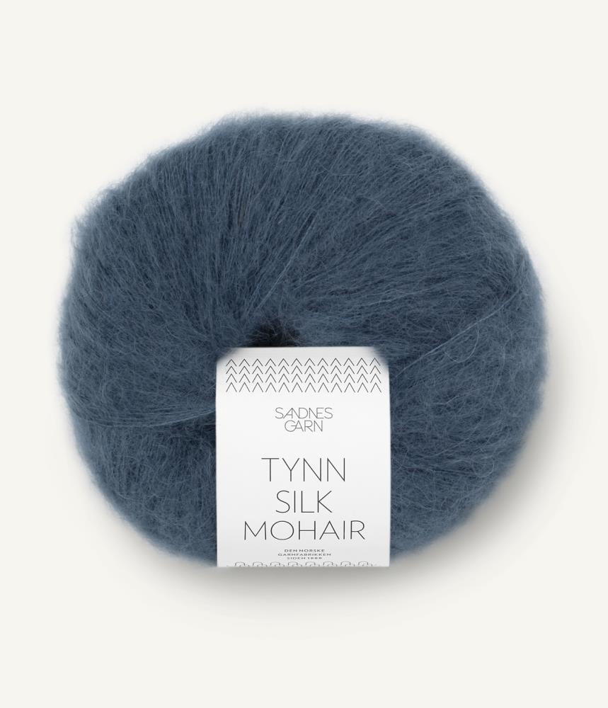 Tynn Silk Mohair blaugrau