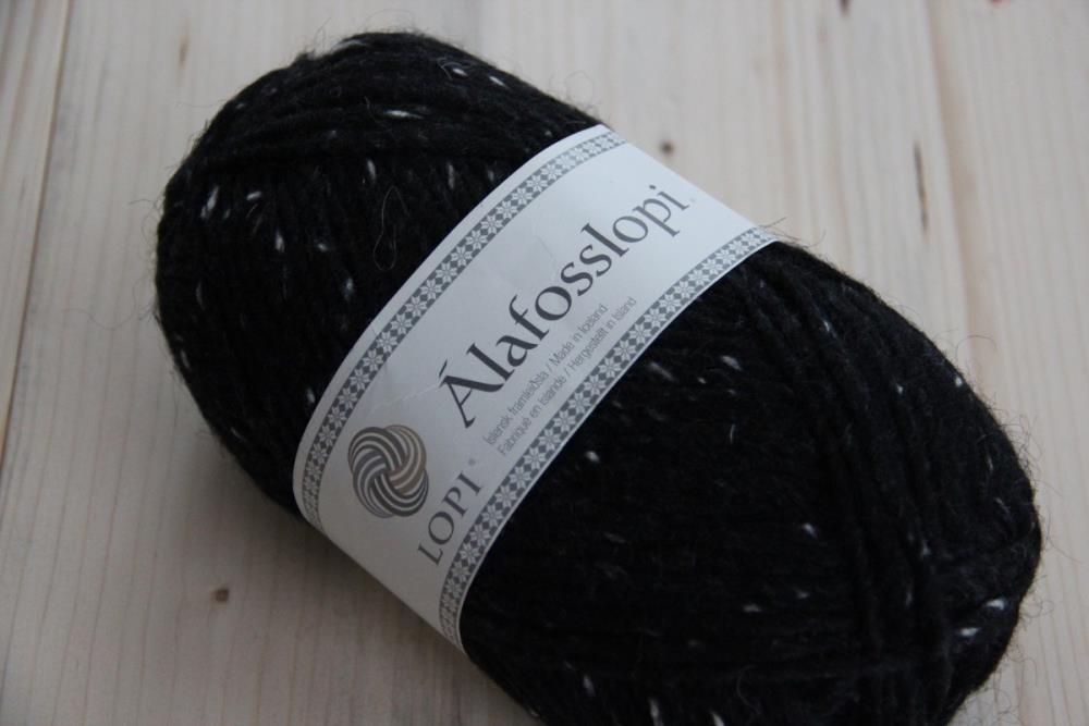 Alafosslopi schwarz Tweed