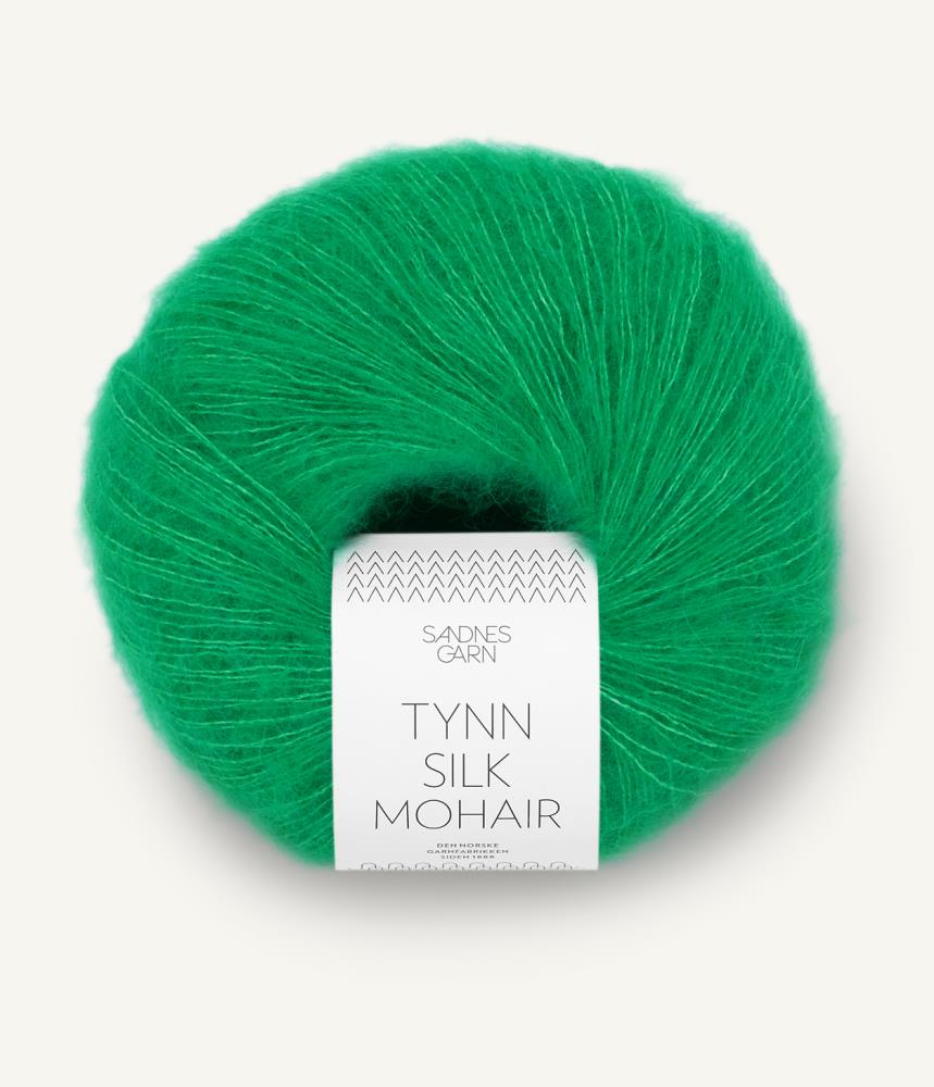 Tynn Silk Mohair apple green
