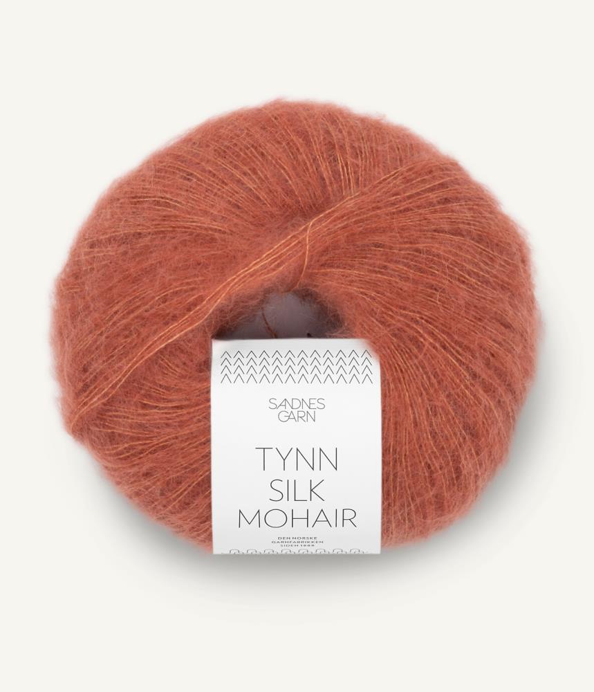 Tynn Silk Mohair helles kupferbraun