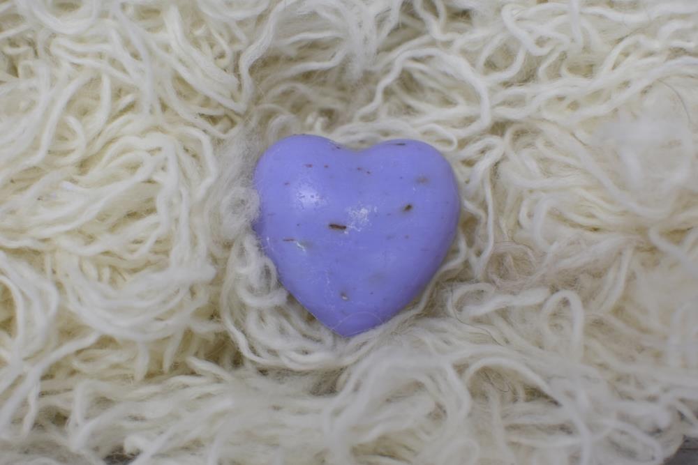 Schafmilchseife Herz Lavendel