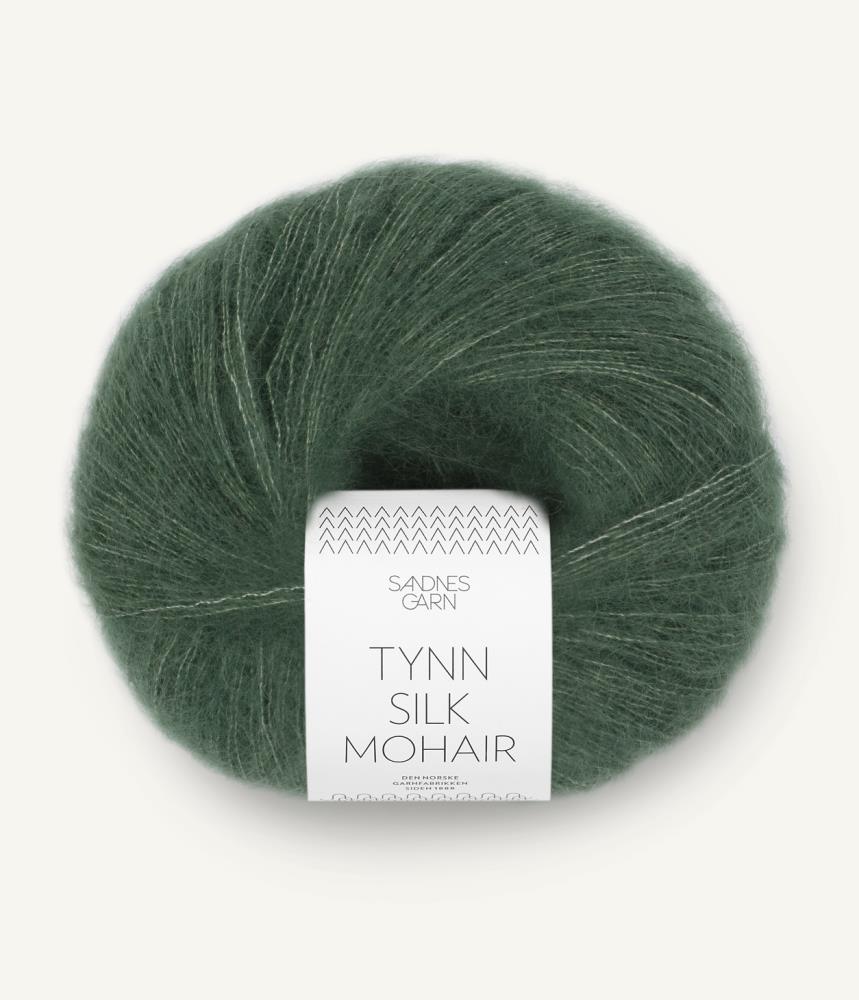 Tynn Silk Mohair forest green
